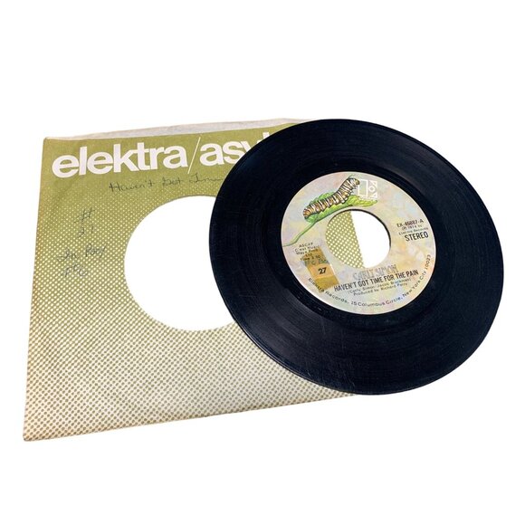 Carly Simon 45 RPM Vinyl Record "Haven't Got Time for the Pain" & "Mind on My Ma - Picture 1 of 2